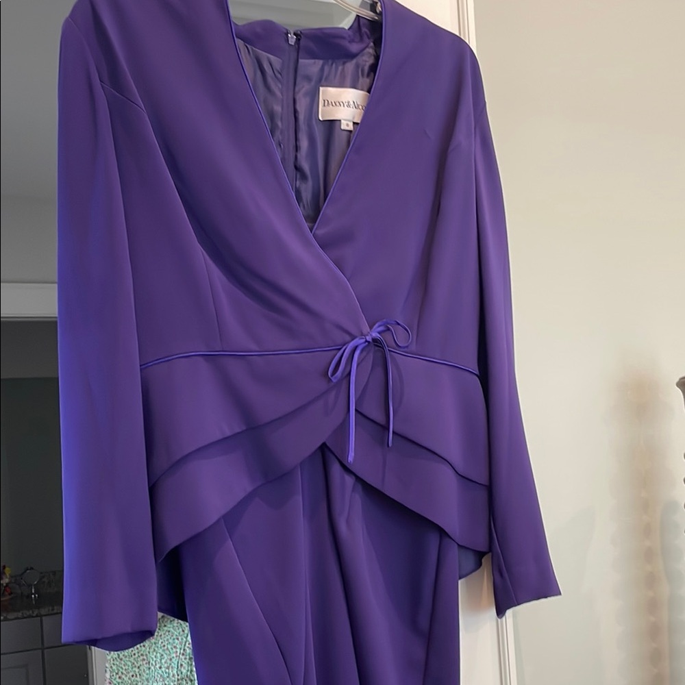 Danny & Nicole Purple Maxi Dress